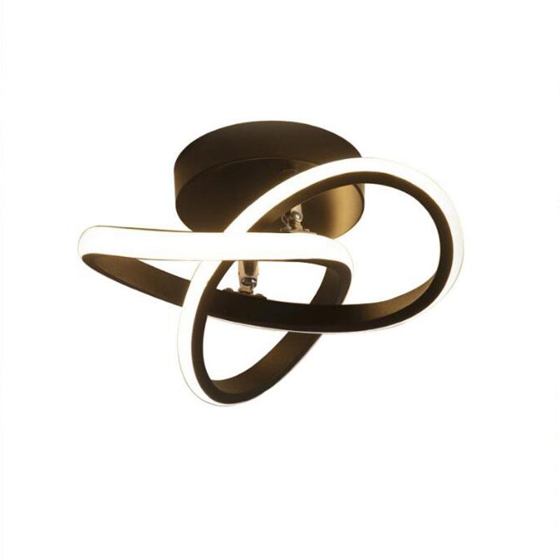 Светильники для коридора Минималистский скандинавский настольный светильник Креативный крыльцо Гардеробная Светодиодный Маленький потолочный светильник clover 3colors light чёрный