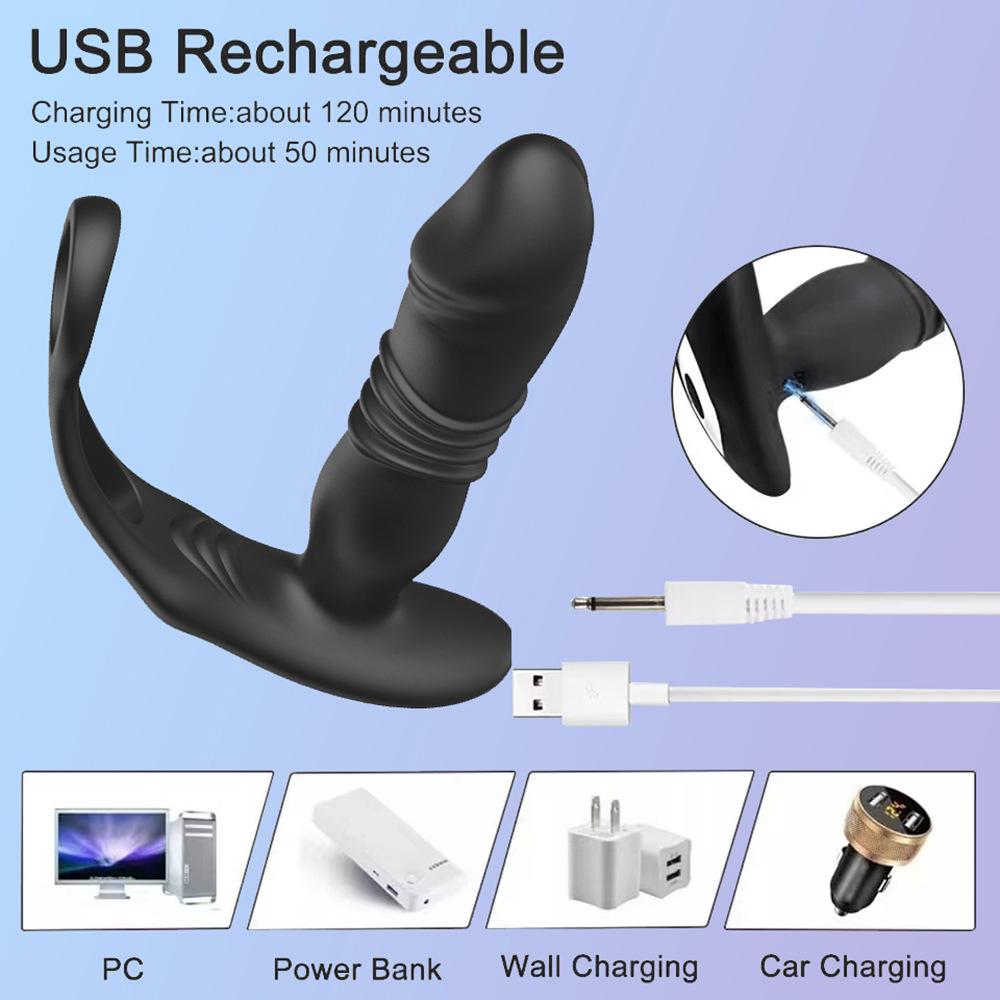 Men's Sex Toy Waterproof Silicone Prostate Massage Vibrating Anal Plug Anal Vibrator For Men Gay Sex Toys