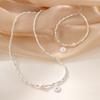 S925 Sterling Silver Bamboo Heart Brand Bracelet Women's French Small Fragrance Ins Cool and Elegant Pearl Bracelet