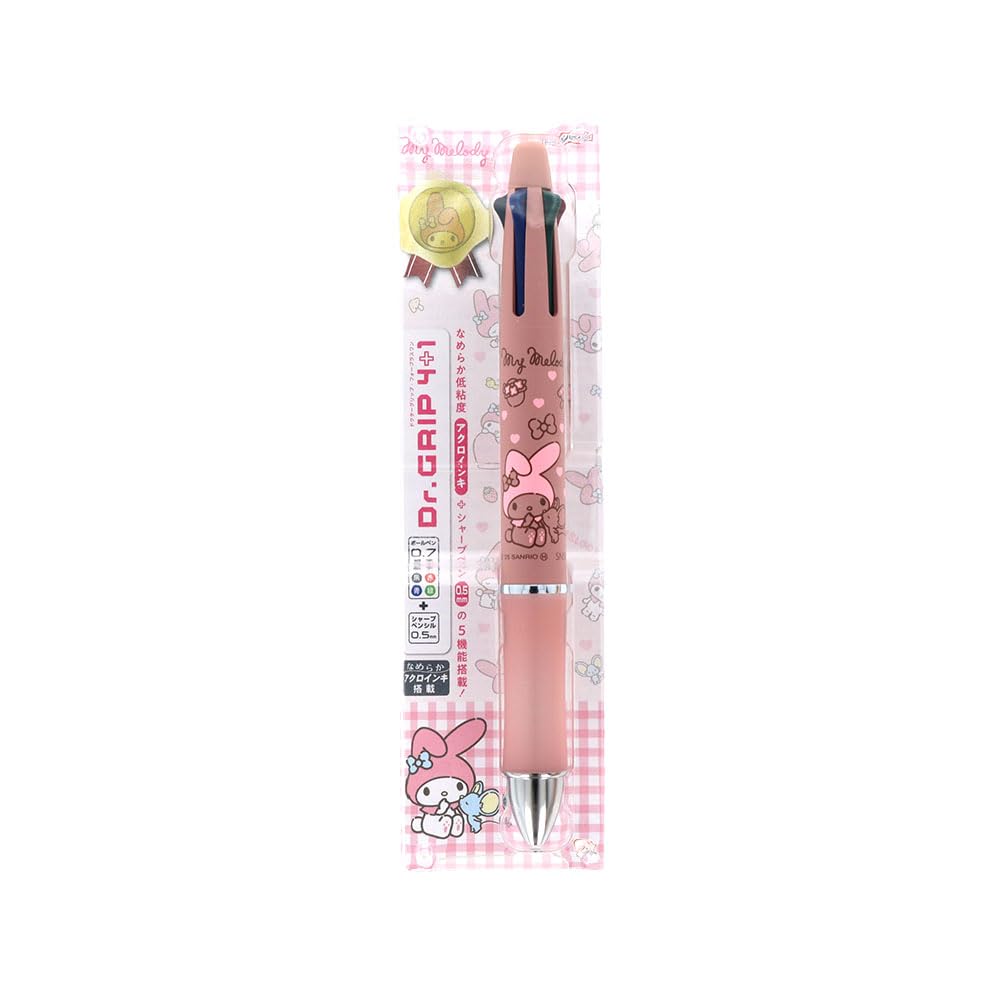 Sunstar Stationery Sanrio Character Pen Grip Gift Pen My Melody S4658000 Multi-function Dr. 4+1