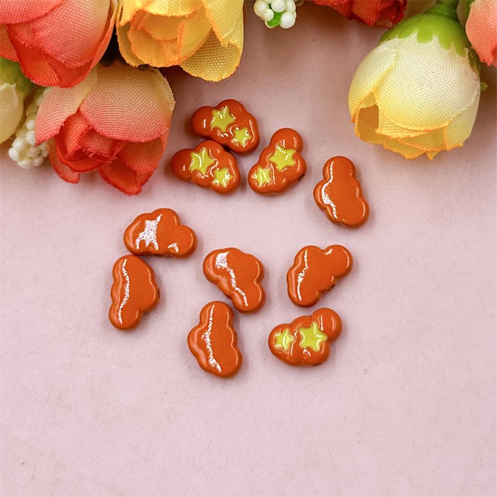 High Quality Fashion Cloud Beads Cute Jewelry Making Beaded Material Bracelet Necklace Alloy Dripping 10pcs Accessories 9.7*12.6mm