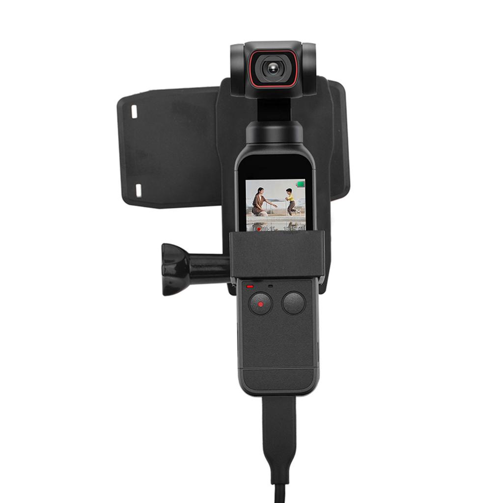 Rotation Backpack Clip Expansion Fixed Base Mounting Bracket Fit for DJI OSMO Pocket 1/2 Camera