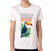 Tricou unisex pentru iubitorii de tucani, Bumbac de înaltă calitate, Durabil și de lungă durată, De ce iubesc tucanii? Pentru că sunt grozavi, De aceea!