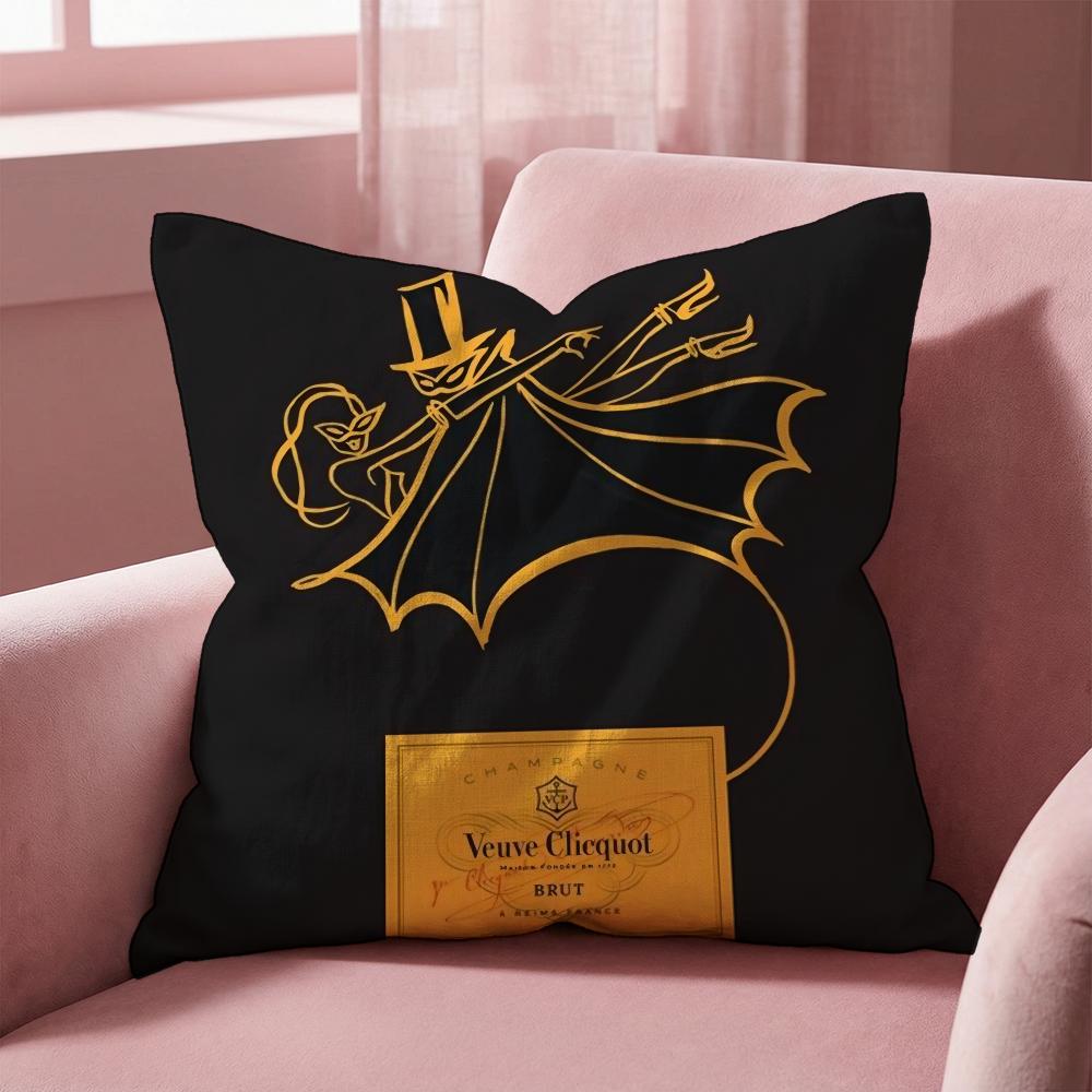 Luxus V-Veuve C-clicquot Kissenbezug Mehrzweck-Kissenbezug für Zuhause & Auto - Wendebezug, Weich & Langlebig für den täglichen Gebrauch
