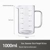 Shangqi 1000ml Transparent Glass Measuring Mug Set