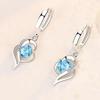 Zinc Alloy 925 Pendant Earrings You Are in My Heart Birthstone Jewelry for Women Birthday Anniversary Gift Fine Ladies