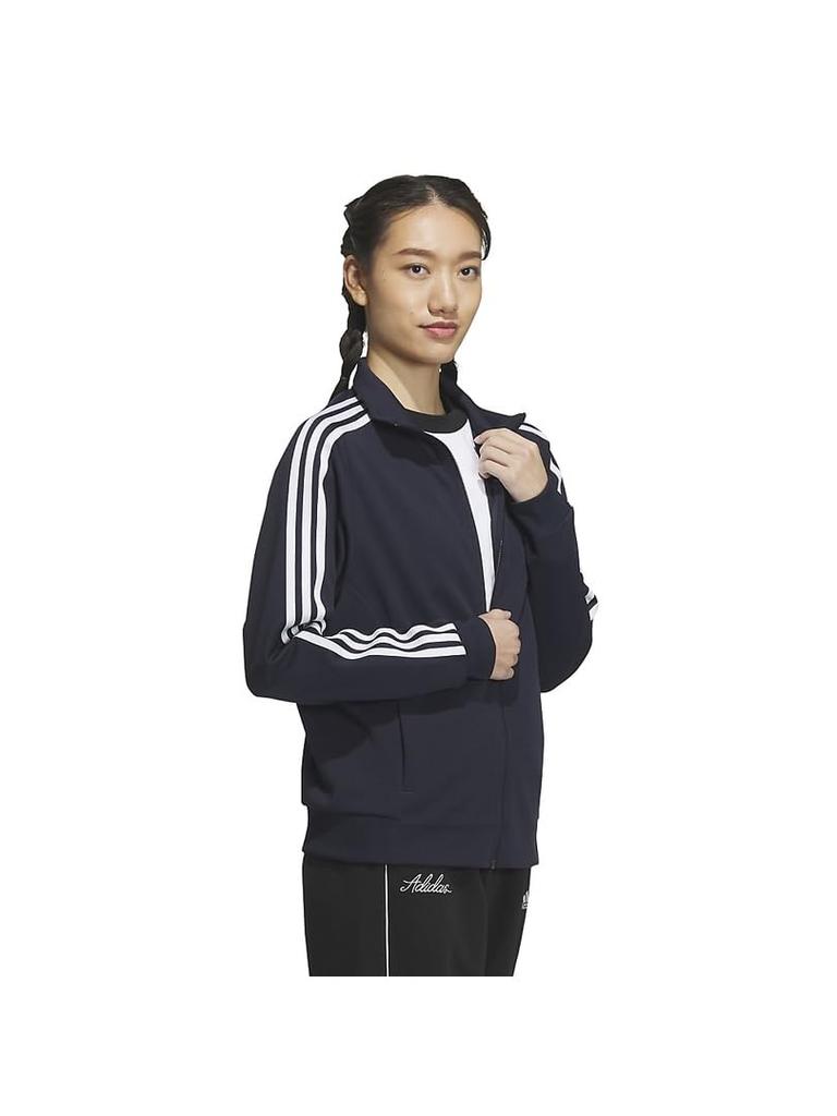 adidas W MH 3S Track Legend Size L Top, Ink/White,