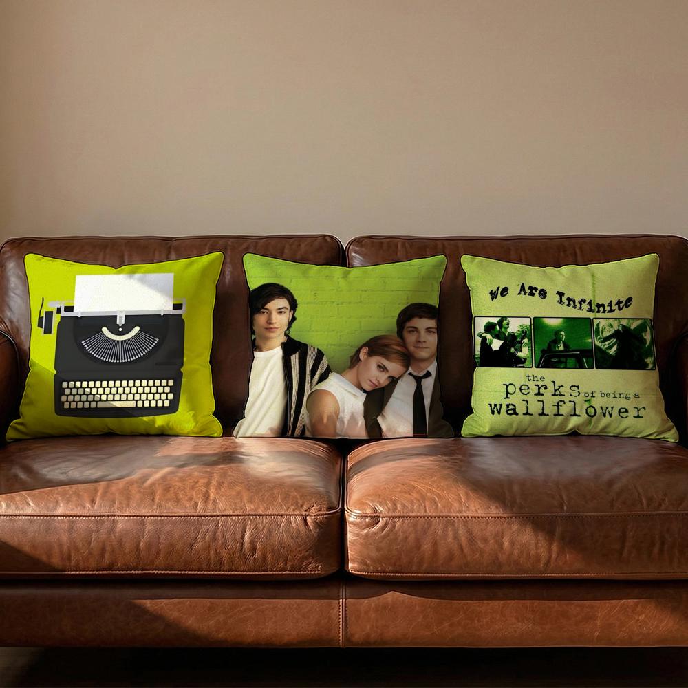 TV Being A Wallflower Cushion Cover Soft Reversible Durable Pillow Cover MultiScene Use for Home Car Daily Comfort