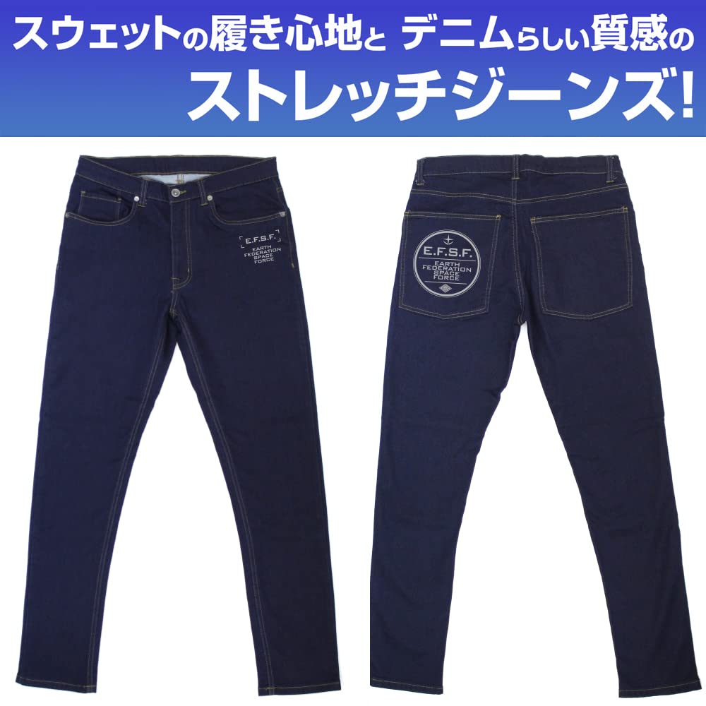 Cospa Mobile Suit Gundam Earth Federation Space Force Relaxed Jeans M Size