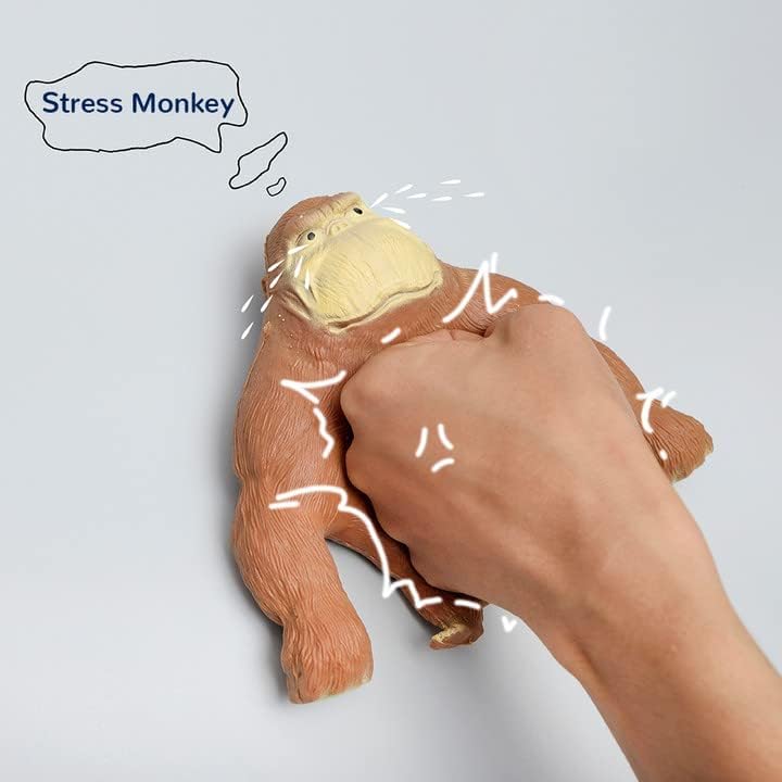 Monkey Stretch Gorilla Figure Gorilla Latex Gorilla Soft Stretchy Gorilla Toy Stretchy Gorilla Action Figure for Kids Child Boys Girls