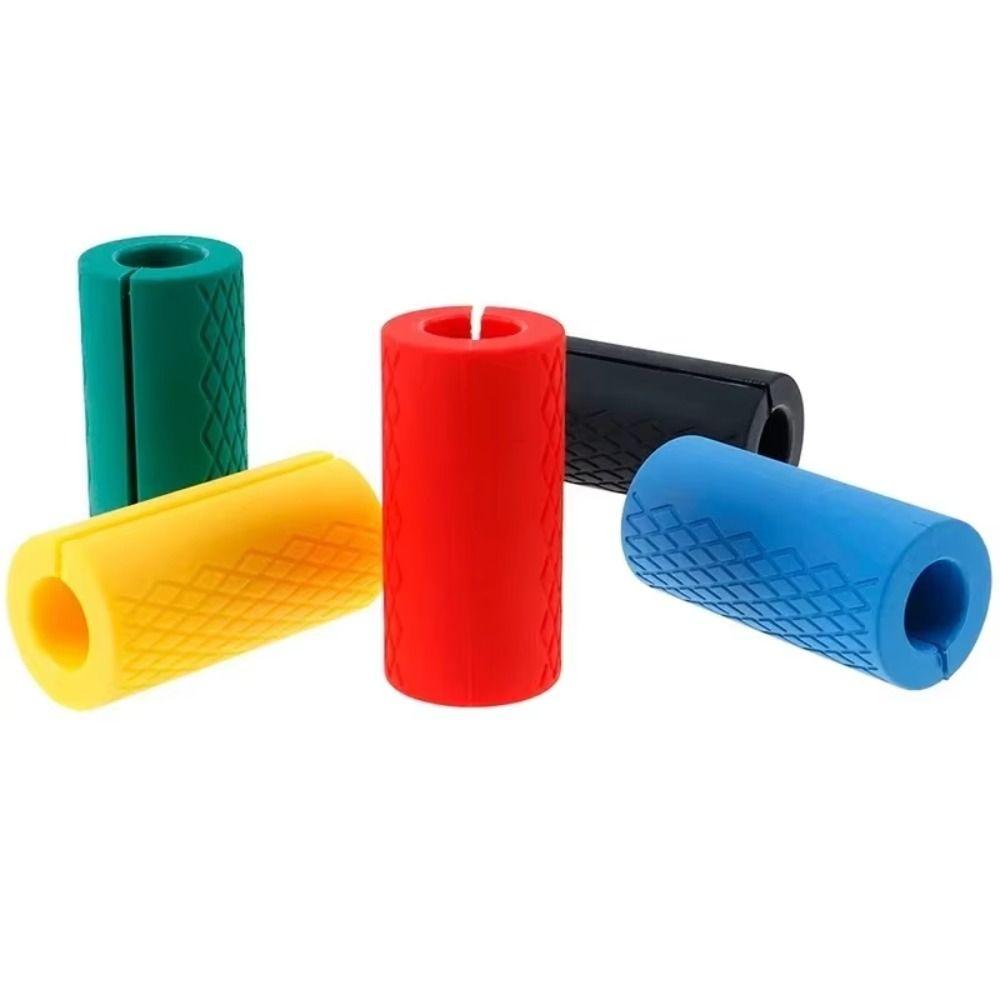 Increase Friction Barbell Grip Weightlifting Fitness Equipment Silicone Dumbbell Grip  Dumbbell