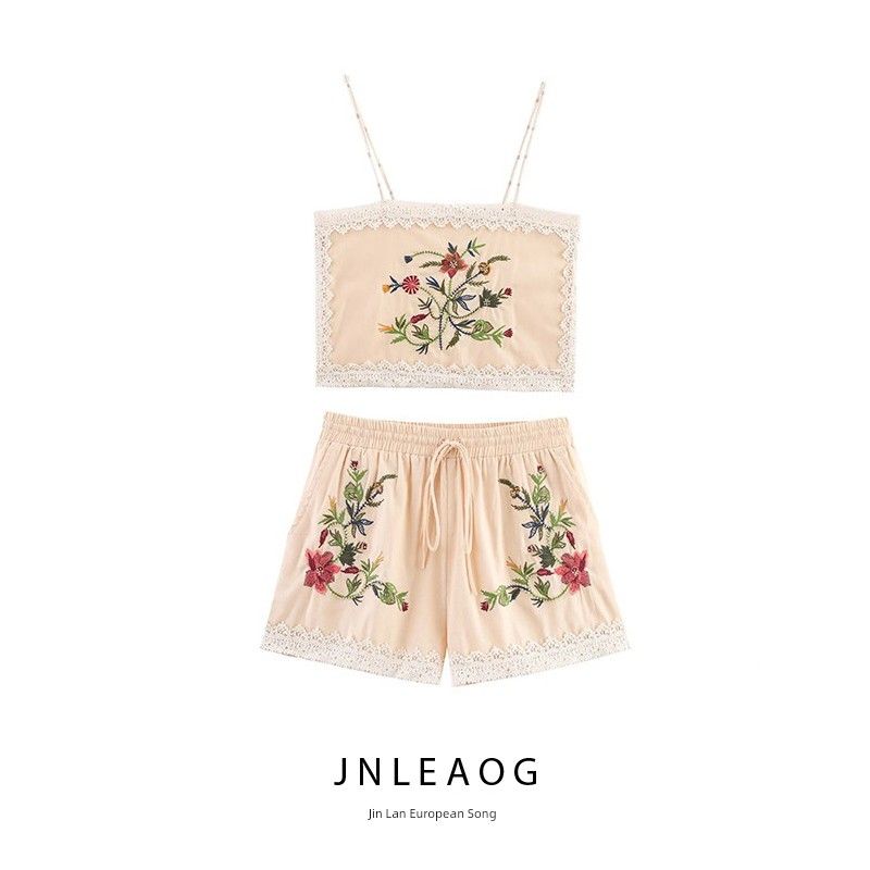 Jnleaog Spring New Arrival Women's Clothing Fashion Style French Fashion Design Embroider Casual Shorts 5107078