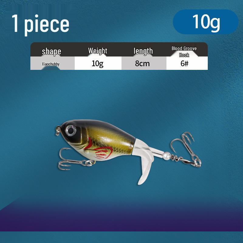 Floating Surface Tractor Lure for Freshwater Fish: Mandarin, Bass, Black Carp - Remote Casting Artificial Bait