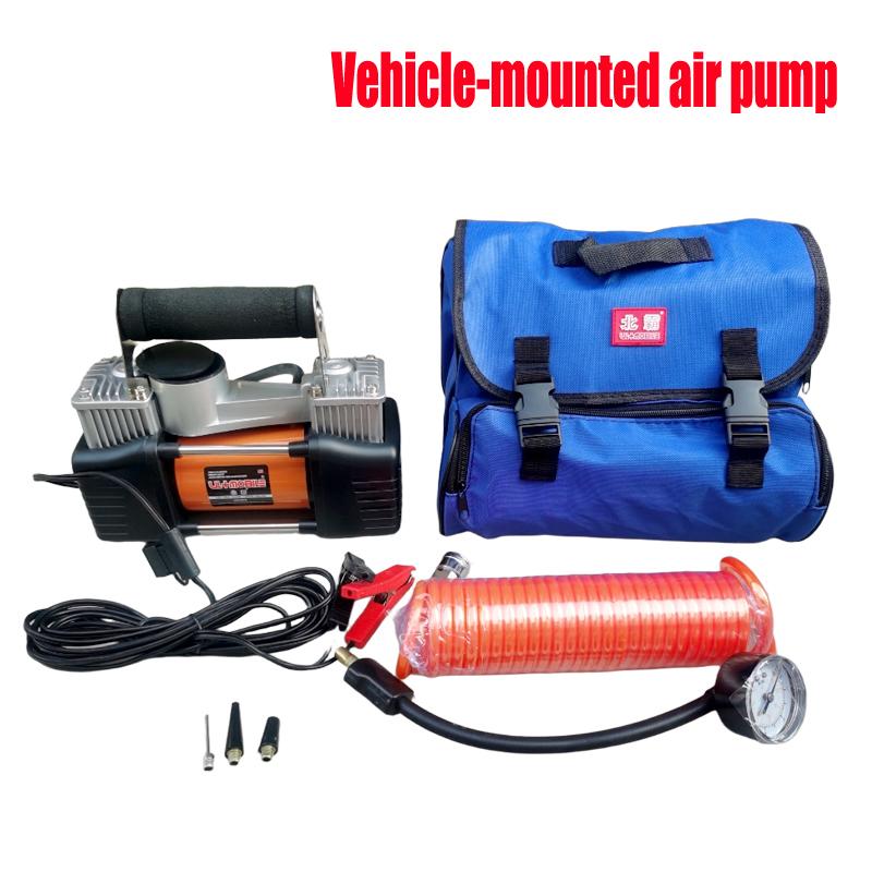 Portable Dual Cylinder 12V 25A 300W 150PSI 85LPM Car Inflation Pump For Home Use Motorcycle Tire Inflation Multi-Function