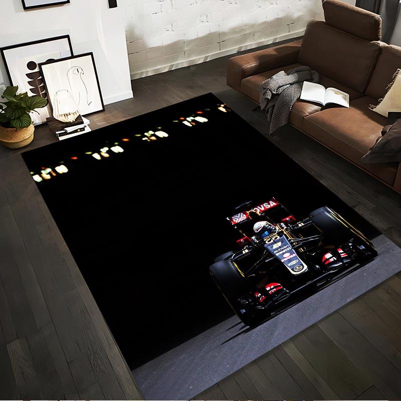 

Race Car Design Carpet with Black Background and Bright Headlamp Effect Pattern Suitable for use as an anti-slip1 for1room and bedroom sofas 40x60cm( 15x23in )