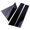 1 Set Car Black Plastic B Pillar Post Cover Door Window Trim Window Fit for Chevrolet Malibu    2018 2017 2016