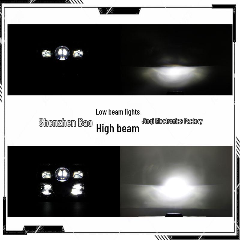 80W 5x7 LED Headlight for Jeep Wrangler & 7'' Motorcycle