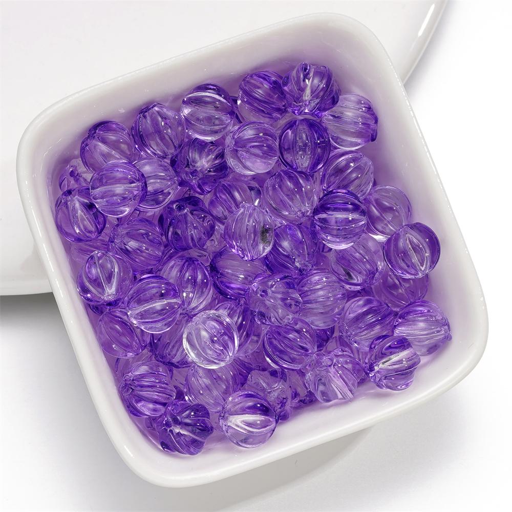 20/50pcs 8mm Glass Pumpkin Beads Spacer Bead for Bracelet Necklace Earrings Keychain DIY Halloween Jewelry Making Accessories