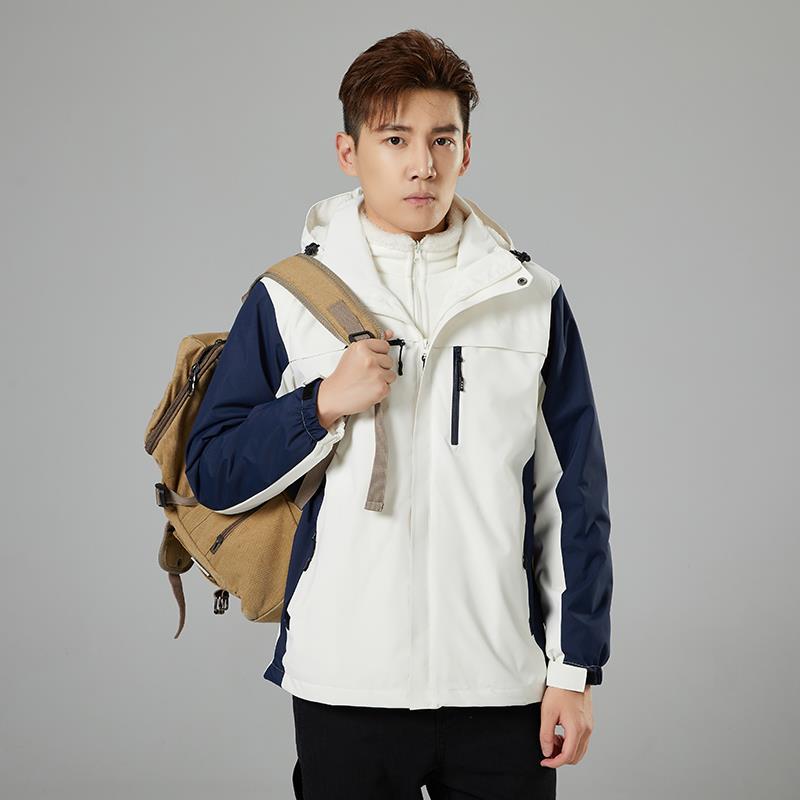 Jackets for Men and Women, New Autumn and Winter Style for Couples, Outdoor Velvet Large Size Jackets, Men's Windproof and Waterproof Jackets