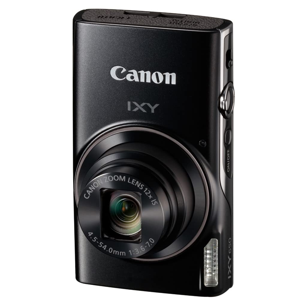 

Refurbished Canon IXY 650 Compact Digital 12x Optical IXY650BK Camera, Black, Zoom, Wi-Fi Enabled, чорний