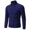 Koreanischer Stil Slim Einfarbig Pullover Gestrickte Unterhemden Neue Herbst- und Winter Rollkragenpullover für Herren