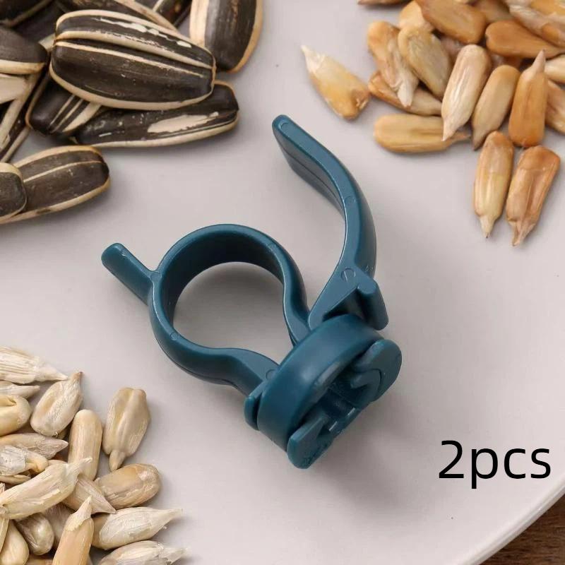 2Pcs Multi Color Sunflower Seed Cracking Pliers Handheld Peeler Easy Use Teeth Hand Protect Tool