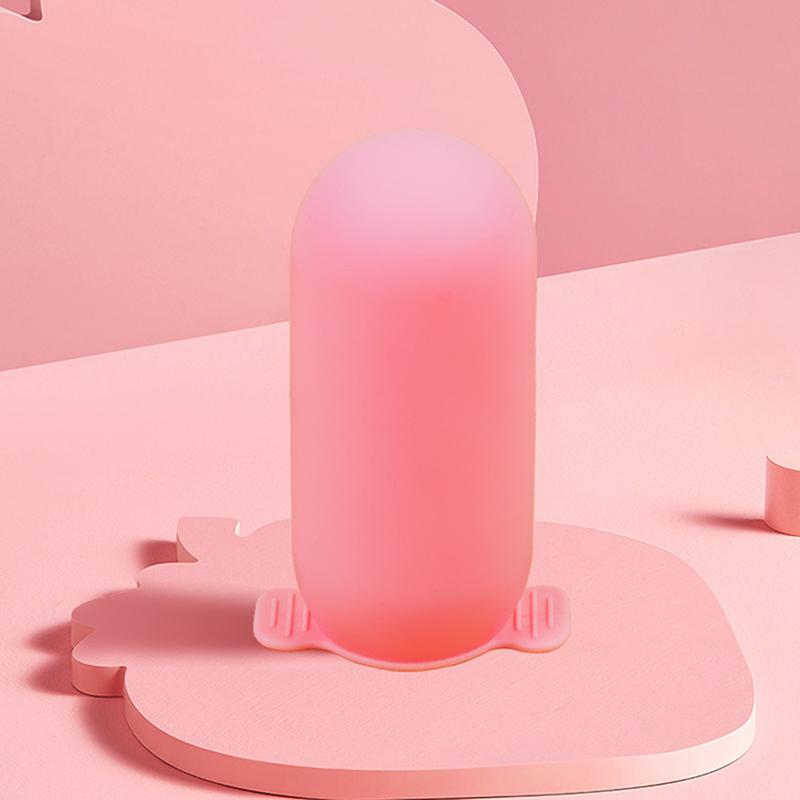 

Silicone Bottle Cover Dustproof Protections Cover Decorative Covers Supplies For Shampoo Liquid Cream Elastic Covers розовый