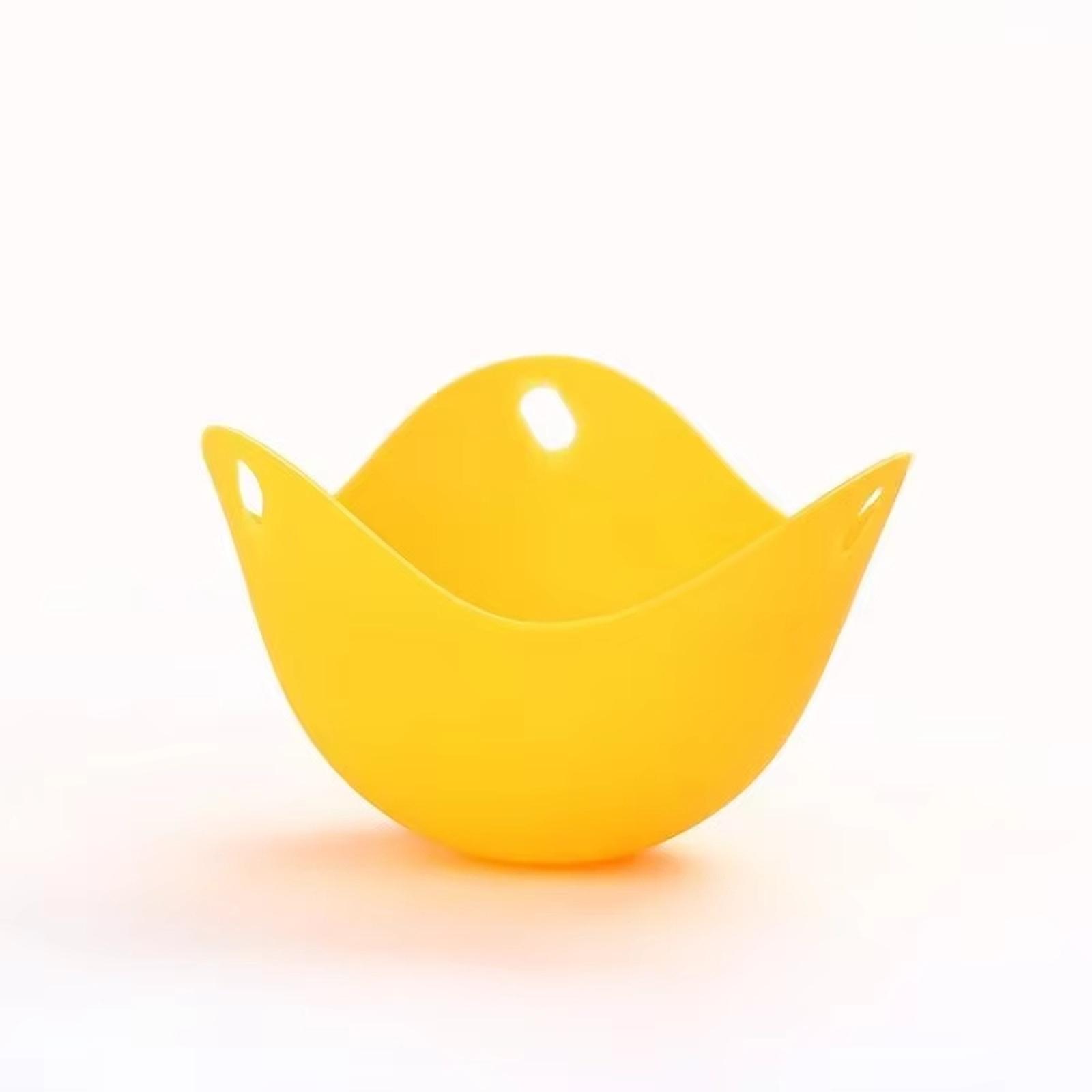 

-Compliant Heat Resistant Silicone Egg Cooker Non-Stick Egg Poacher Cups one size жовтий