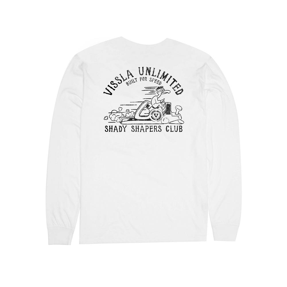 Bisla Shapers Club Ls Pkt Tee-Wht L