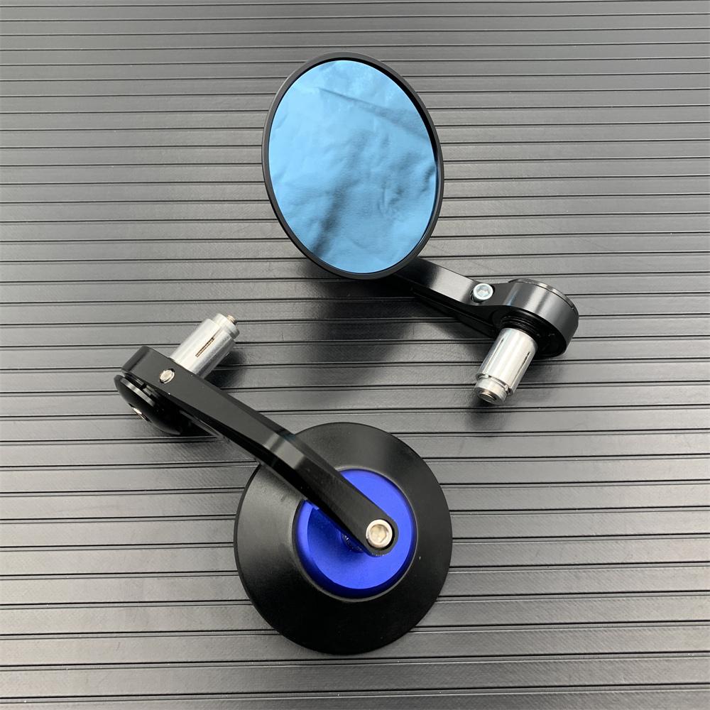 Motorcycle Bar End Mirror Universal Rear View Mirrors CNC Aluminum 7/8" 22mm For KAWASAKI NINJA 400 Z650 Z750 Z800 Z900 MT09 07