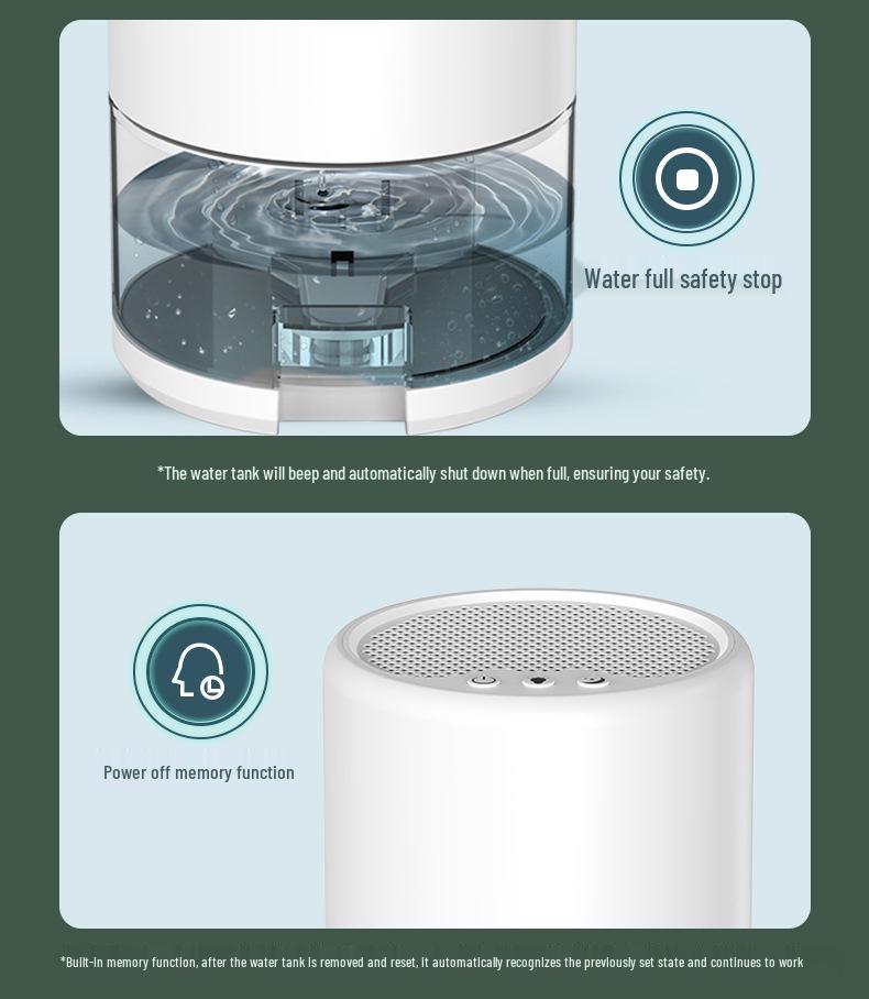 350ml/D Silent Dehumidifier for Home, Bedroom, and Basement