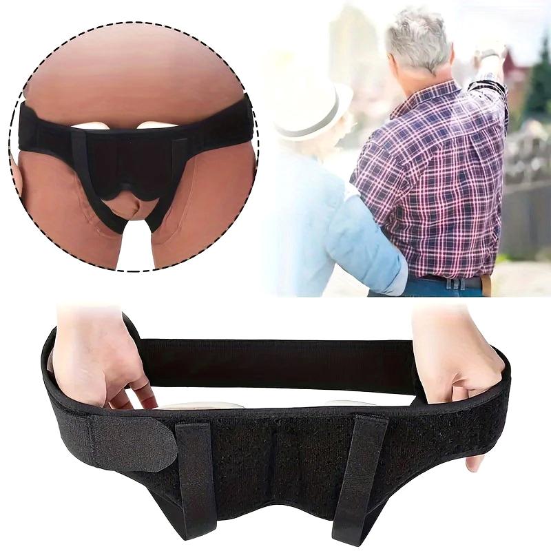 Adjustable Adult Hernia Belt Man Inguinal Groin Support Inflatable Hernia Bag With 2 Removable Compression Pads Pain Relief