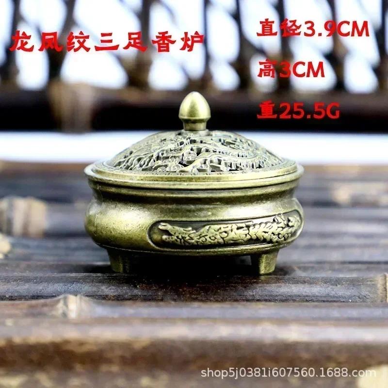 Buddhist Utensils Incense Burner Lotus Incense Censer Archaic Copper Alloy Sandalwood House Furnishings Home Office Decoration