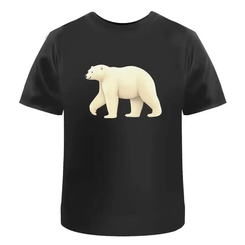 Happy Polar Bear Cotton T Shirt Ta044690
