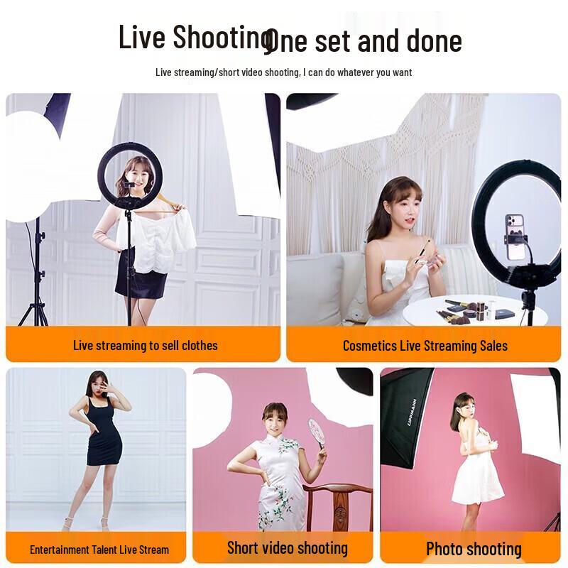 High-Power LED Fill Light for Photography & Live Streaming