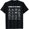 Dieren Van De Wereld T-Shirt Grappig Heren Dames Jongens Meisjes T-Shirt