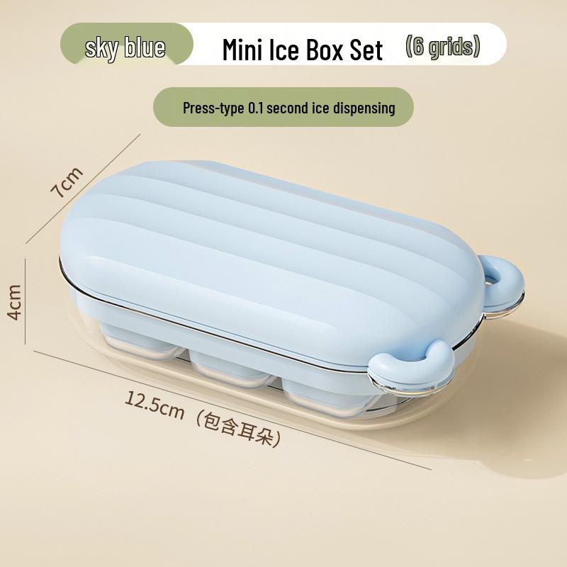 Cartoon Ice Cube Tray Mold for Baby Food with Lid - Food Grade Freezer Compartment for Homemade Frozen Treats