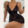 Women's Sleepwear  Spaghetti Strap Dress  Transparent Sexy Nightgowns Lace Slip Pajamas  Sexy Set Lingerie