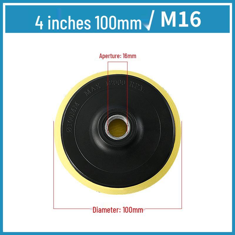 Self-Adhesive Polishing and Backing Pads for Angle Grinder: Wet, Dry, and Stone Options with Connector and Rubber Soft Backing Pad