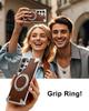 Eary Solid Wood Phone Case for Samsung Galaxy S25 S24 Ultra for Magsafe 360° Rotation Kickstand Frameless Protective Shells