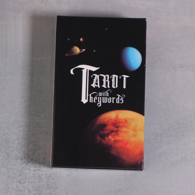 Yeni Başlayanlar İçin Üzerlerinde Anlamları Olan Tarot Kartları 78 Adet-Kart Cep Boyutu Tarot Öğrenme Destesi Falcılık Oyunu Masa Oyunu