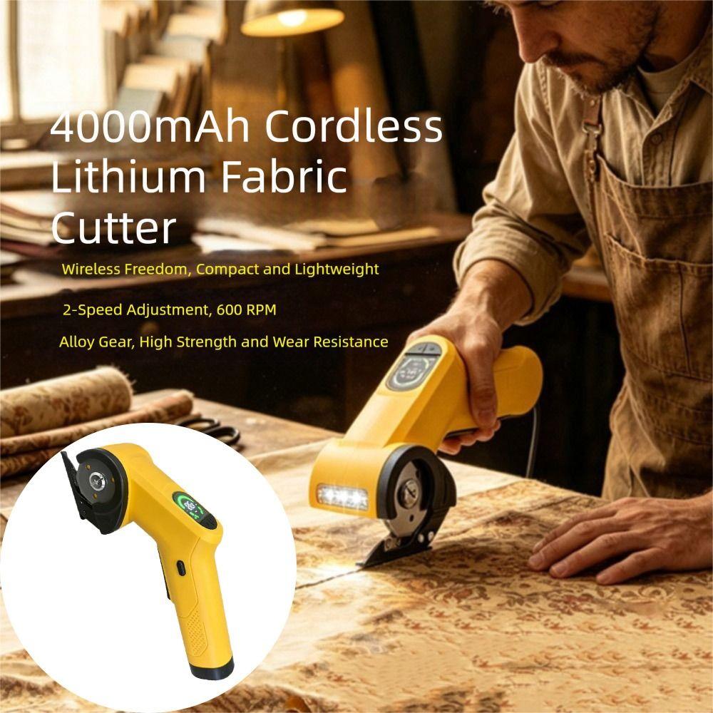 Cordless Electric Cloth Cutter Rechargeable Portable Cutting Tool Industrial Cutting