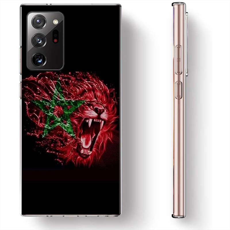 Morocco Flag Soccer Phone Case for Samsung A17 A37 A57 A55 A35 A25 A15 A54 A14 A24 A34 A13 A23 A33 A53 A07 A05S A04S A03 A73 Gal
