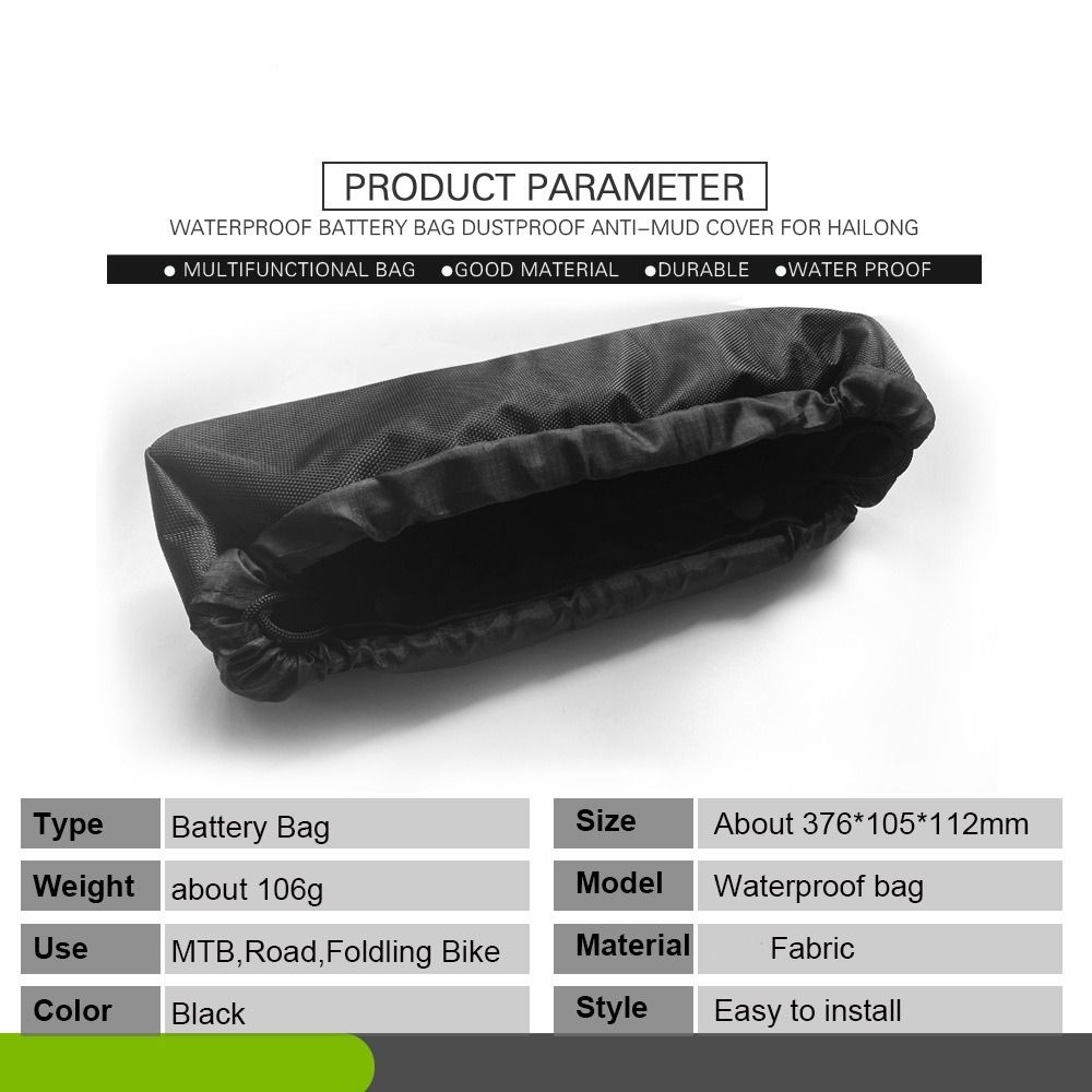 Dustproof Ebike Battery Cover Anti-Mud Battery Frame Protective Cover  Riding Part