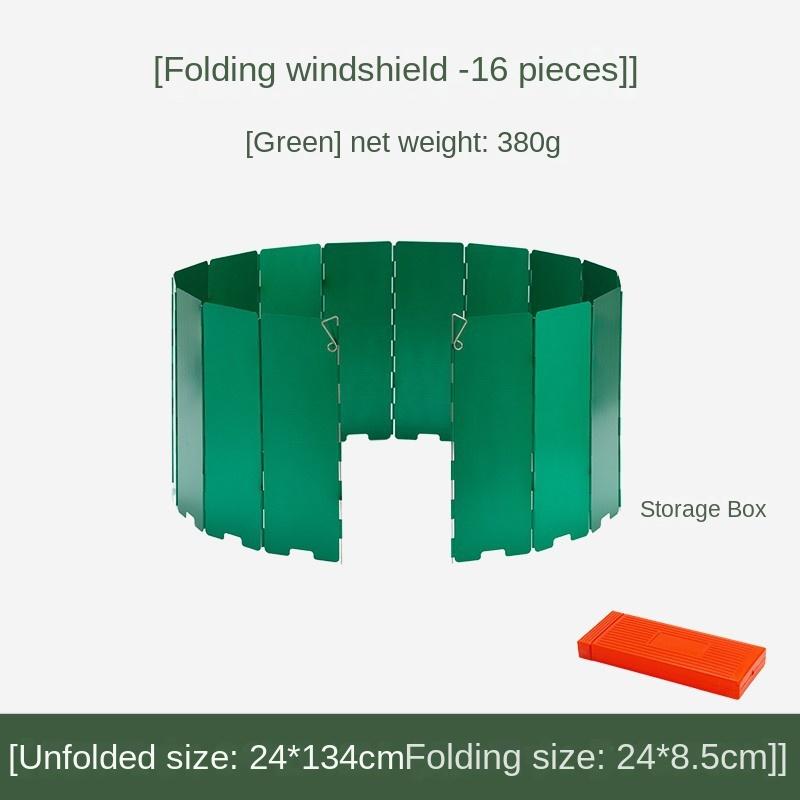 Outdoor Windshield Portable Gas Stove Windshield Stove Gas Stove Enclosure Camping Thickened Furnace End Ring Folding Windproof Board
