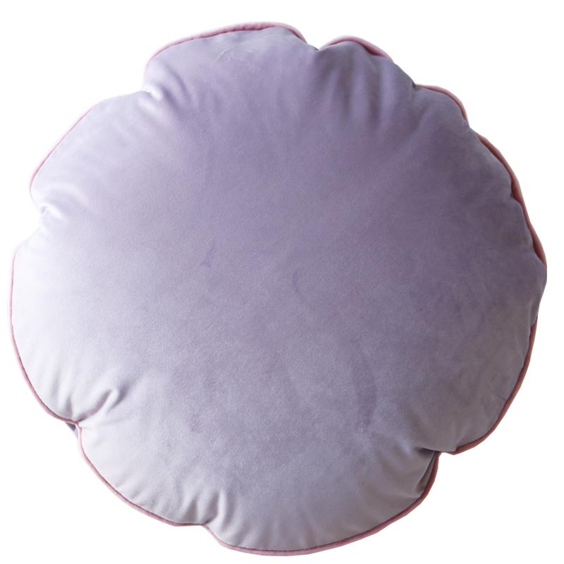 Japanese Style Round Pillow Candy Colore Soft Velvet  Cushion With Fillings Meditation Cushion Bedroom Sofa Bed Nap Pillow