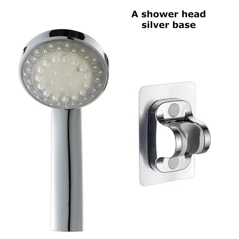 LED Battery-free Colorful Luminous Shower Head Bathroom Handheld Self-changing Color Cycle Luminous Shower