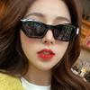 New Retro Cateye Sunglasses For Women Men Luxury Designer Small Texture Frame Cat Eye Glasses Fashion Vintage Eyewear