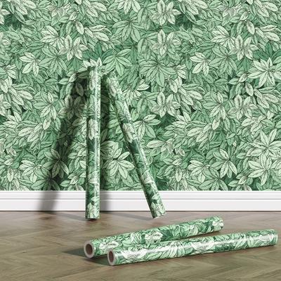 Creative Design Autum Leaf Cabinet Wall Sticker Bedroom Living Room Wall Decor Paper Cupboard Furniture Wallpaper Home Decor