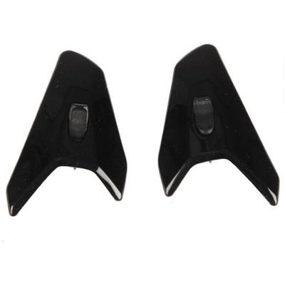 Arai TDF3 Belüftung (Linkes und rechtes Set) Glas Schwarz (Alt